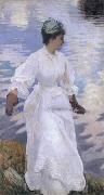 John Singer Sargent Lady Fishing Mrs Ormond oil painting on canvas